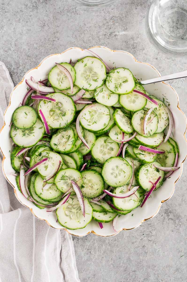 Easy Marinated Cucumber Salad Recipe