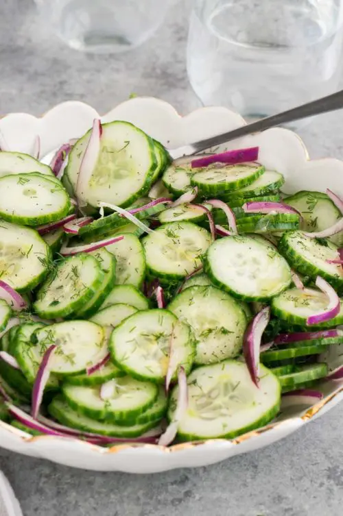 cucumber onion salad