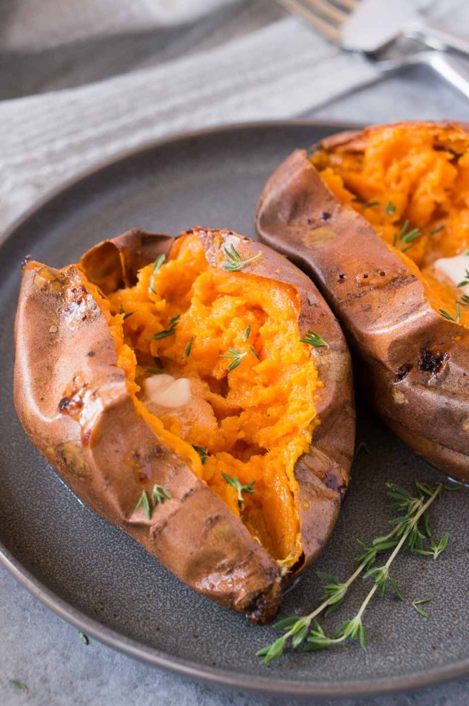 Baked Sweet Potatoes (Best & Quickest Way) Delicious Meets Healthy