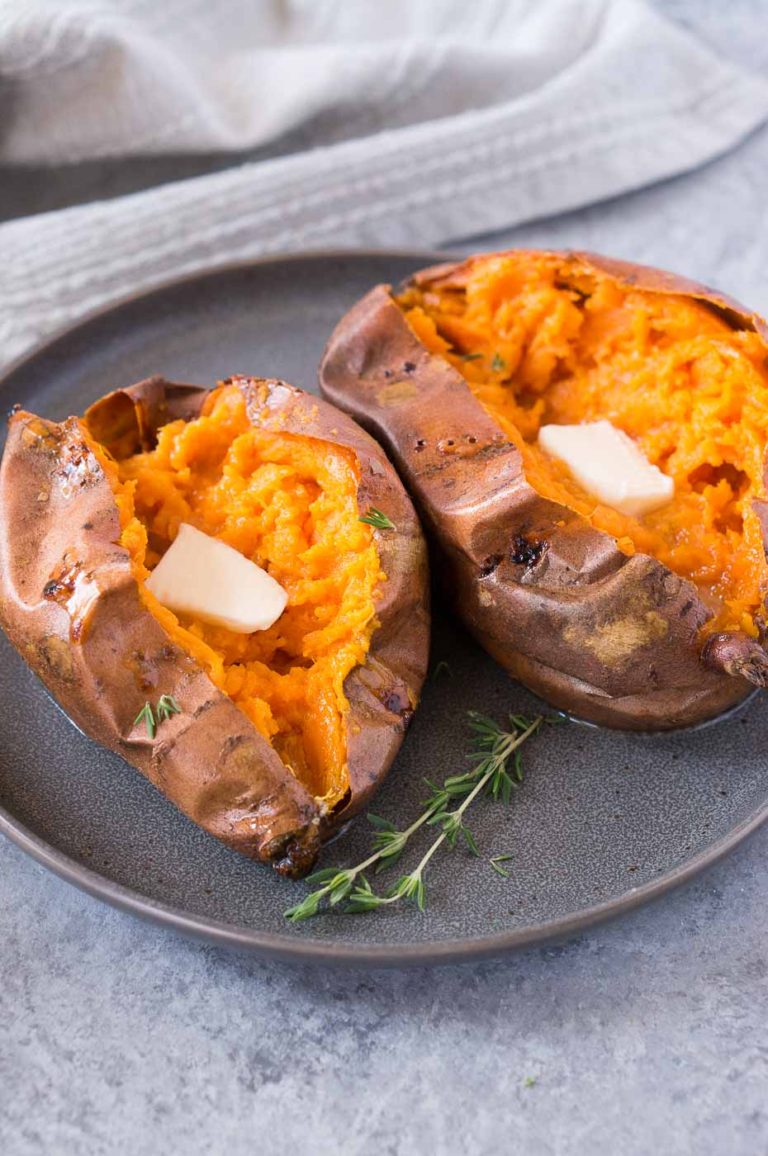 Baked Sweet Potatoes (Best & Quickest Way) Delicious Meets Healthy