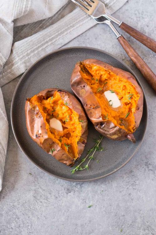 Baked Sweet Potatoes (Best & Quickest Way) Delicious Meets Healthy