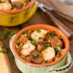 instant pot jambalaya in a bowl