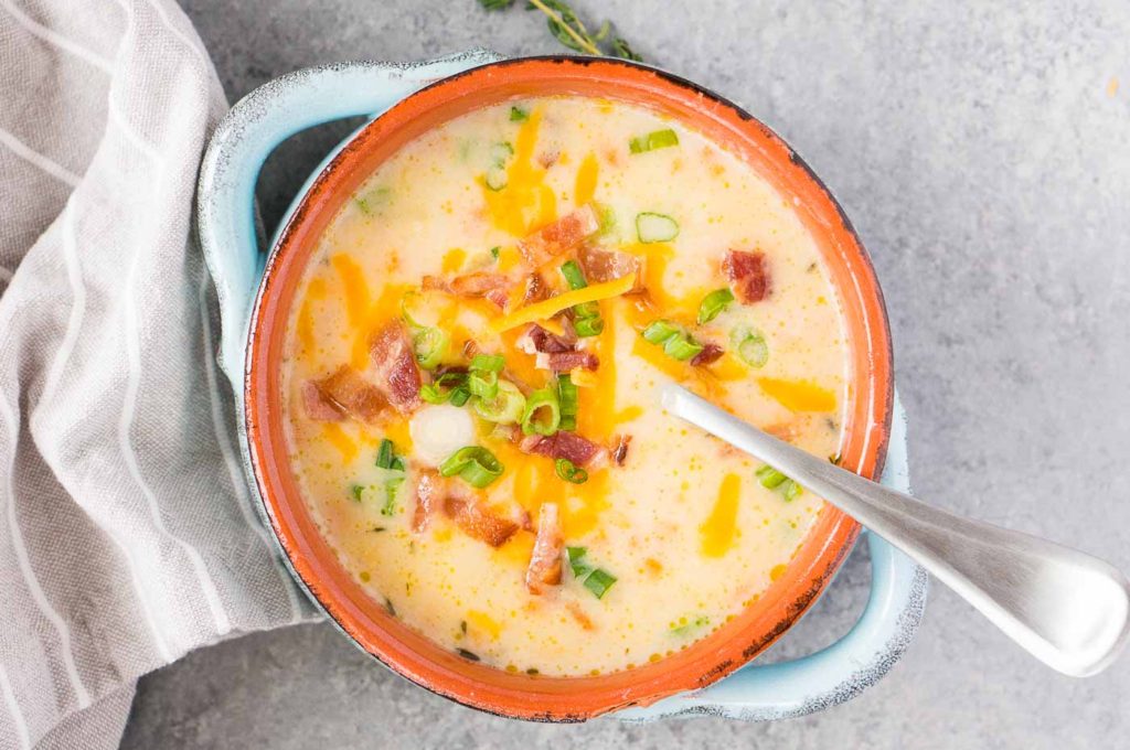 Instant Pot Potato Soup (Creamy & Yummy) Delicious Meets Healthy