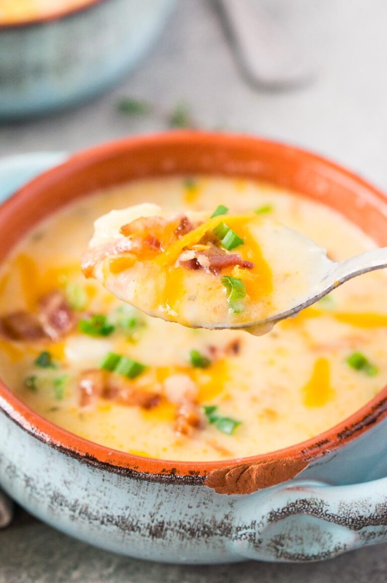 Instant Pot Potato Soup (Creamy & Yummy) Delicious Meets Healthy