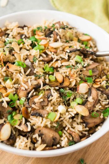 Mushroom Rice Recipe (Easy Side Dish) - Delicious Meets Healthy