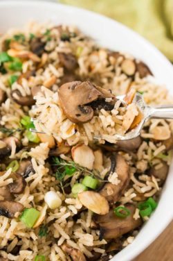 Mushroom Rice Recipe (Easy Side Dish) - Delicious Meets Healthy