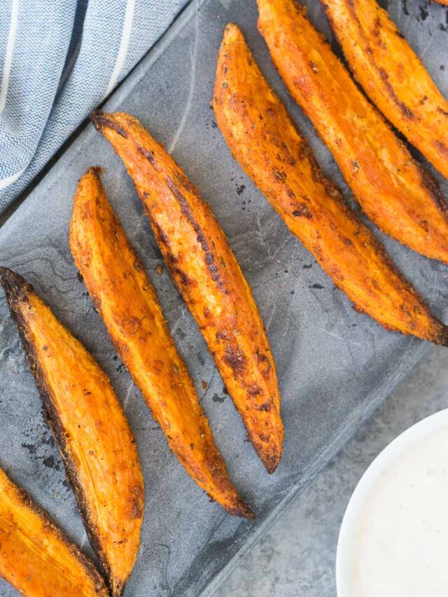 Oven Baked Sweet Potato Wedges Delicious Meets Healthy