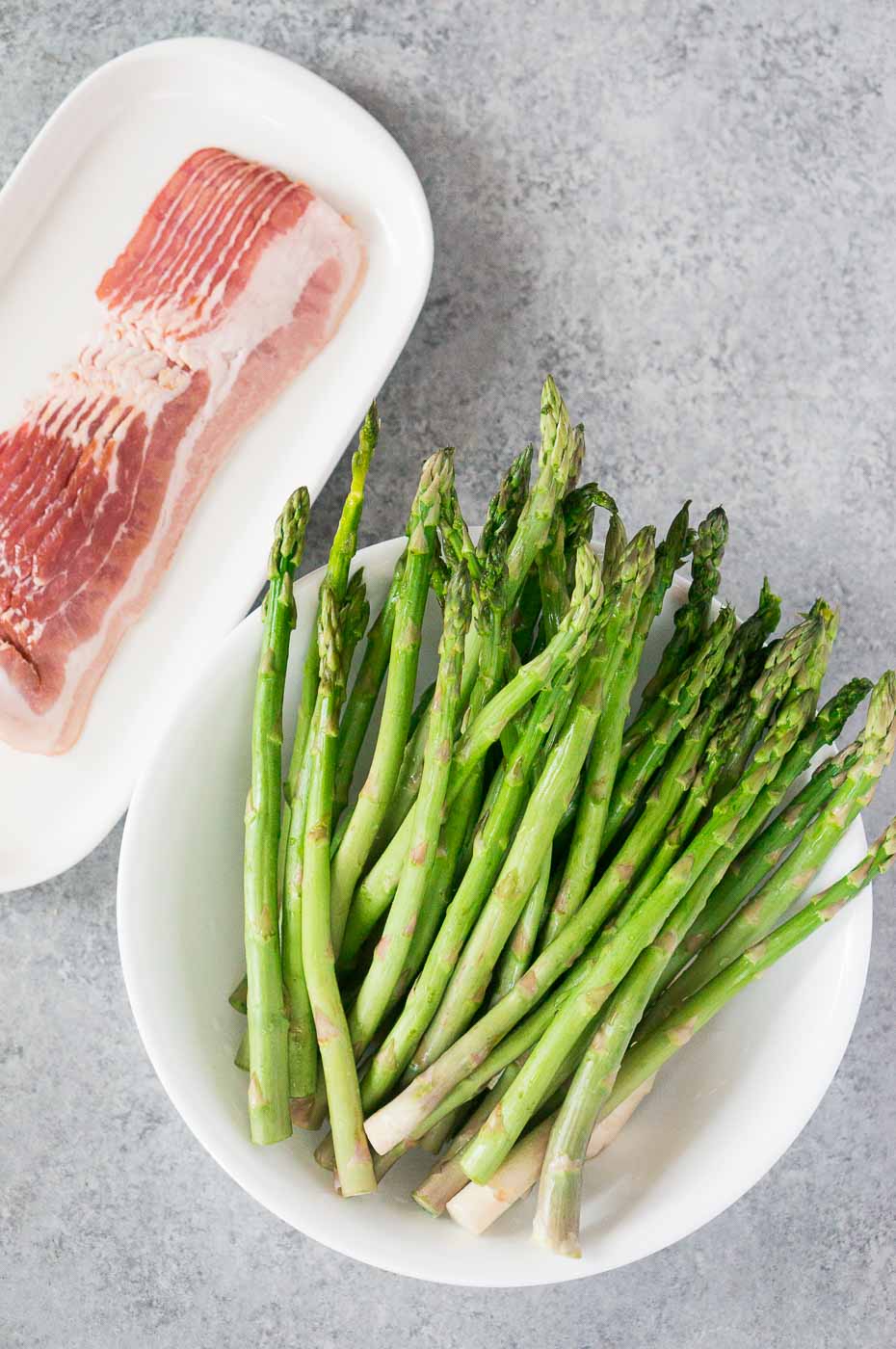 ingredients for bacon wrapped asparagus