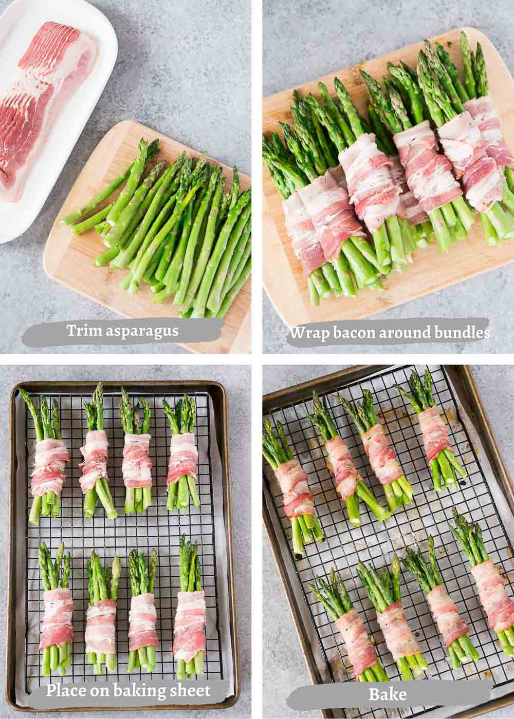 how to make asparagus wrapped in bacon