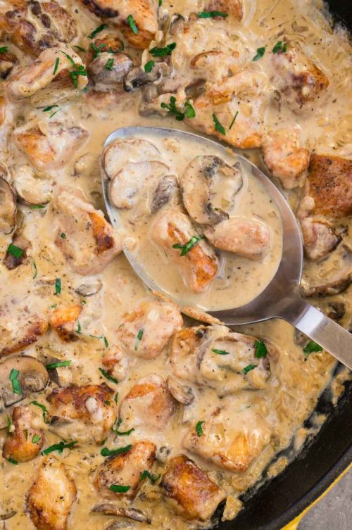 Chicken Stroganoff Creamy Mushroom Chicken Delicious Meets Healthy