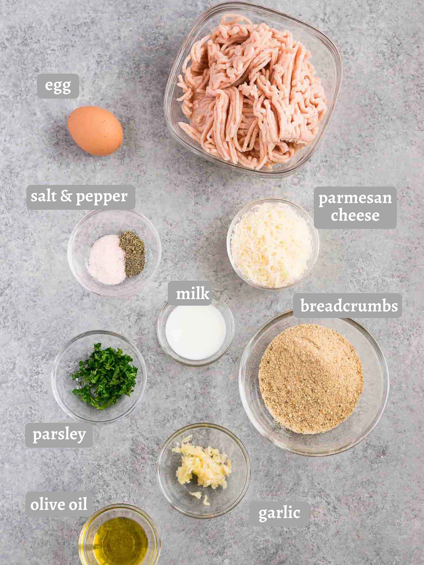 chicken meatballs ingredients