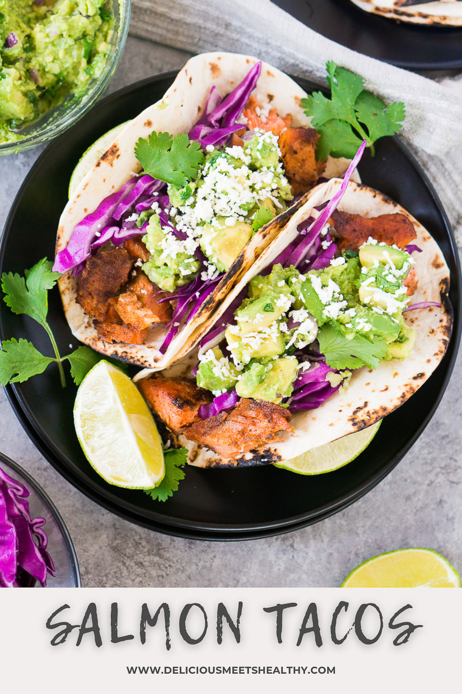 Salmon Tacos (Easy and Delicious) - Delicious Meets Healthy