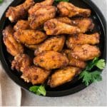 baked chicken wings - pin