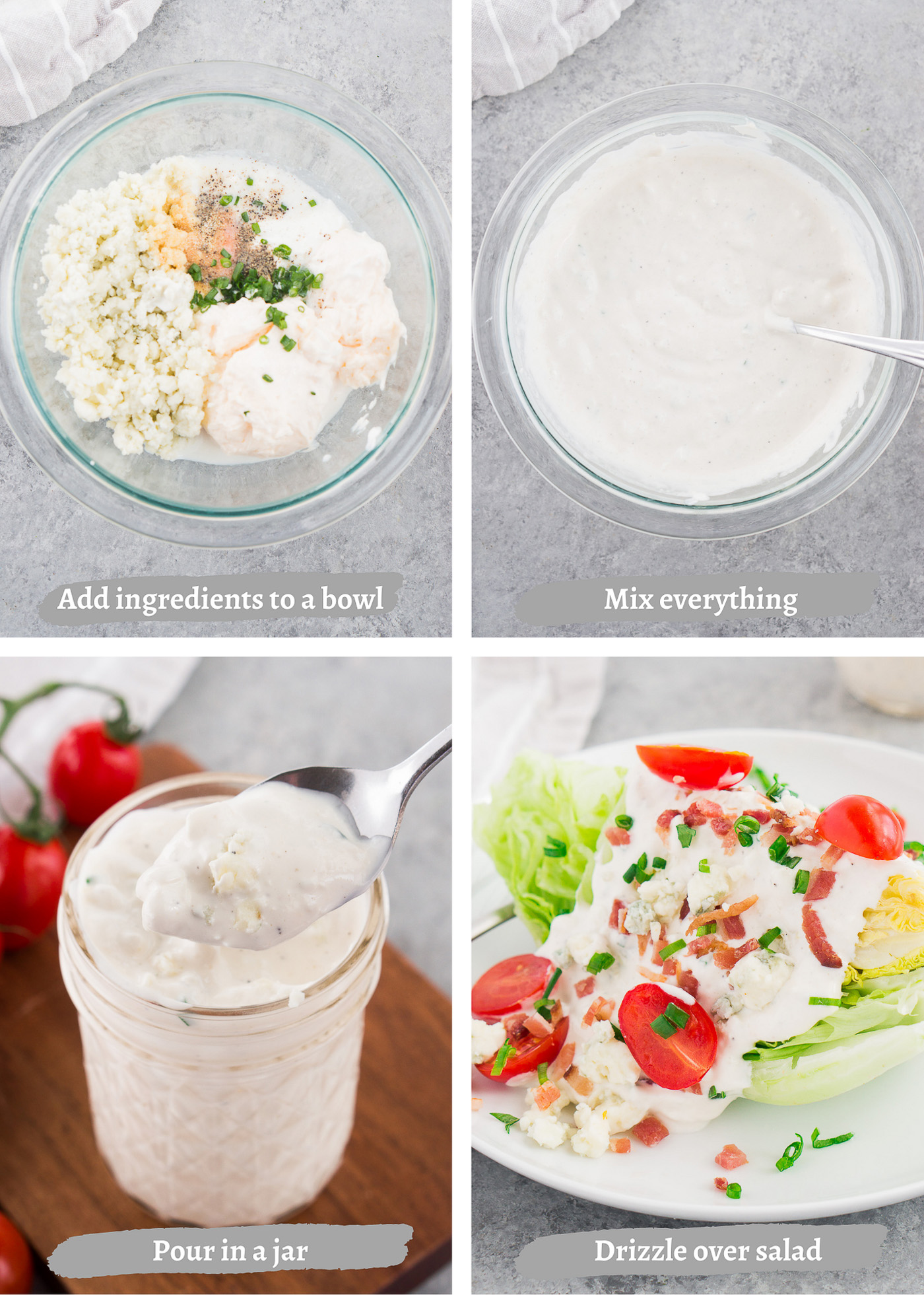 how to make blue cheese dressing