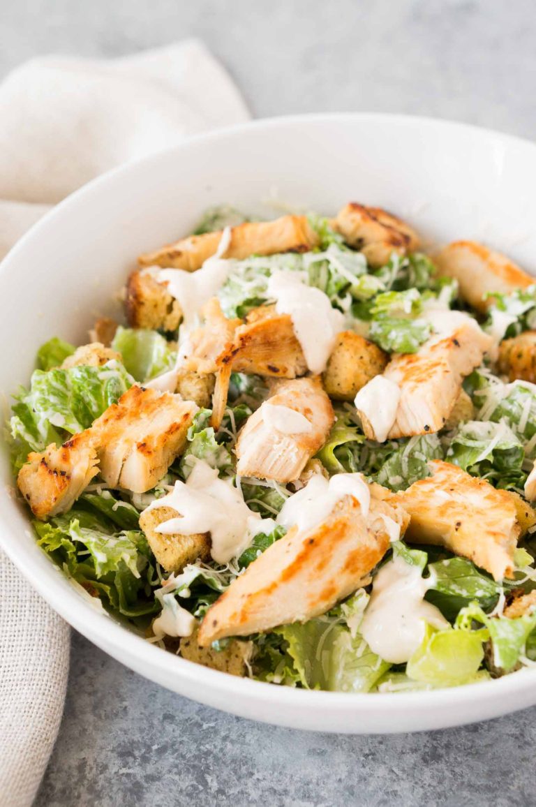 Chicken Caesar Salad   Delicious Meets Healthy