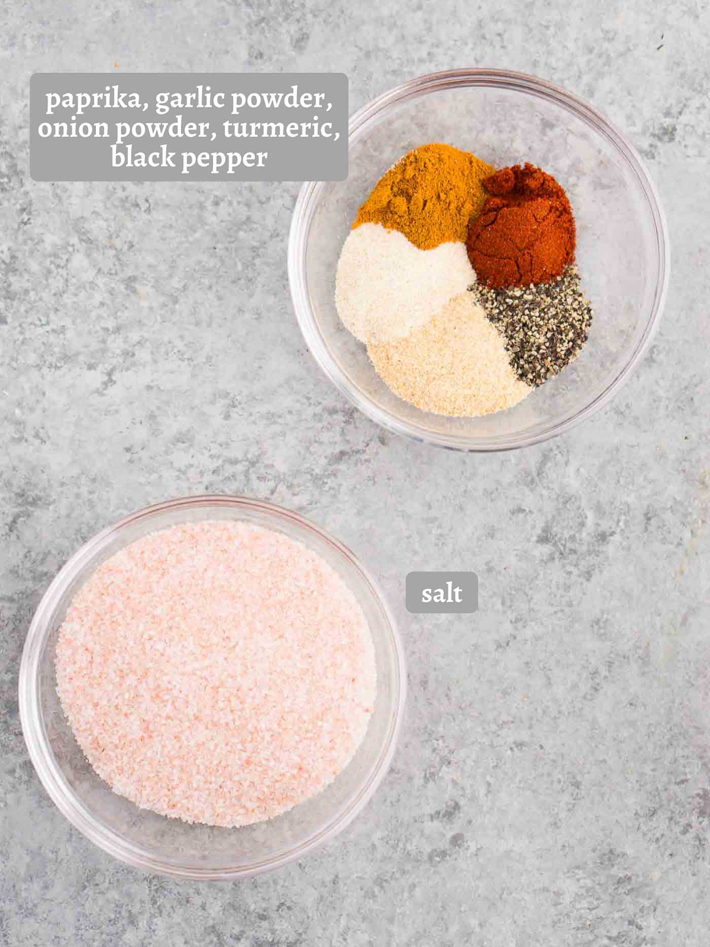 ingredients for seasoned salt
