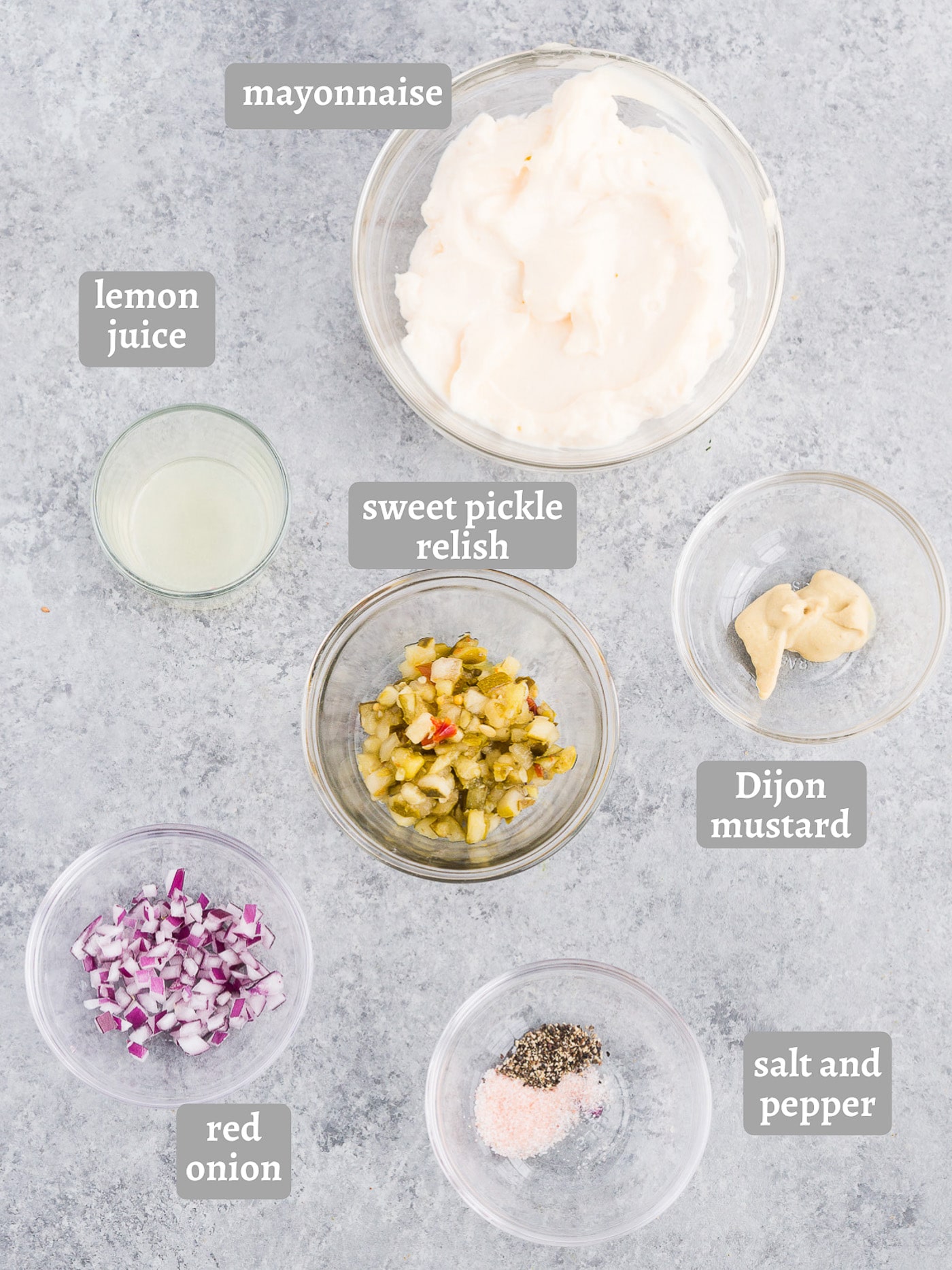 ingredients for tartar sauce