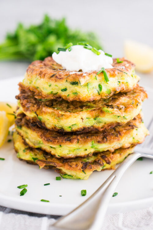 Zucchini Fritters (w/ Easy StepByStep Pictures) Delicious Meets Healthy