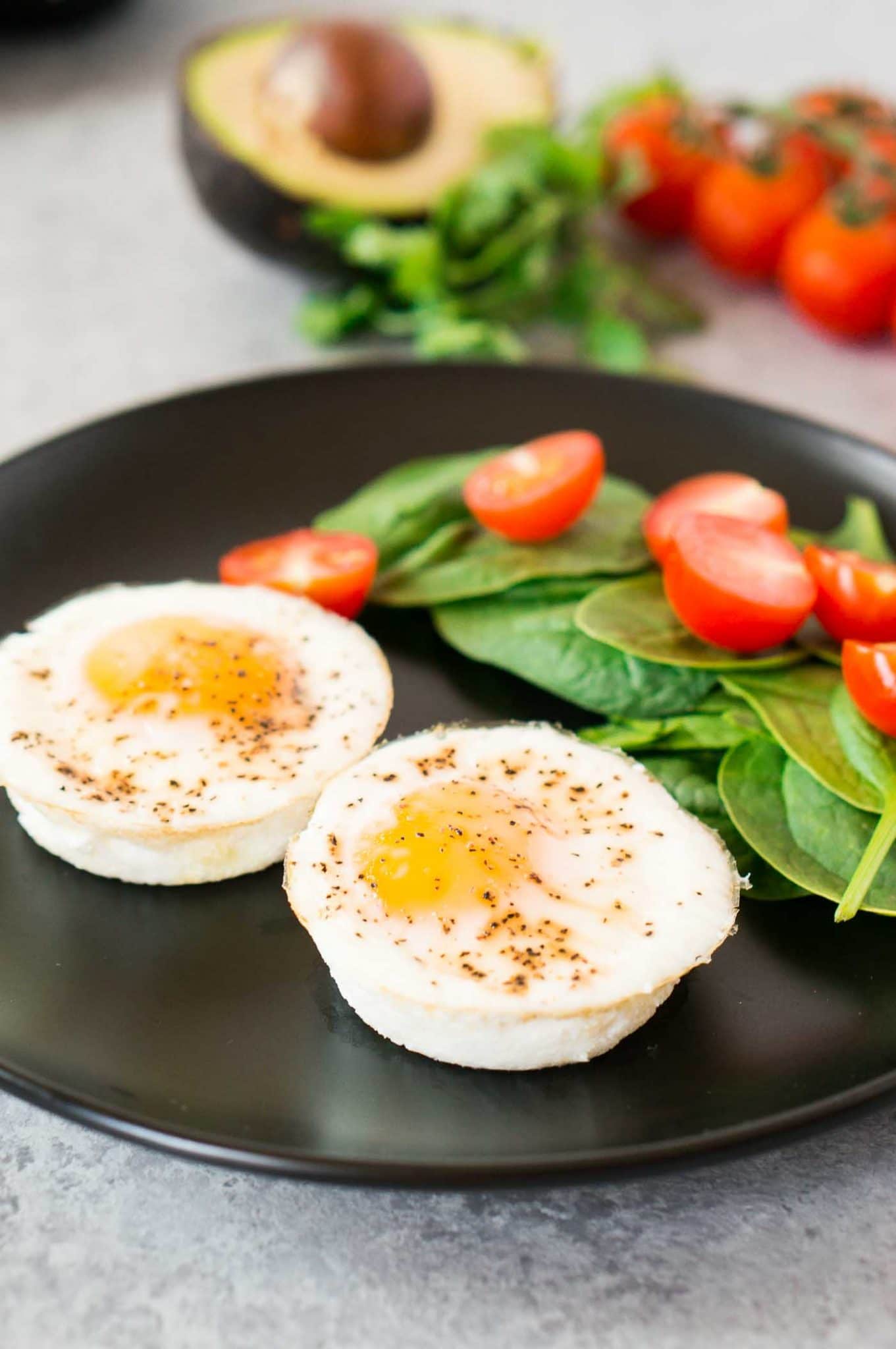 muffin tin eggs on a plate