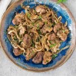 chicken liver and onions - pin