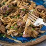 chicken liver and onions - pin