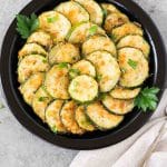roasted zucchini slices - pin