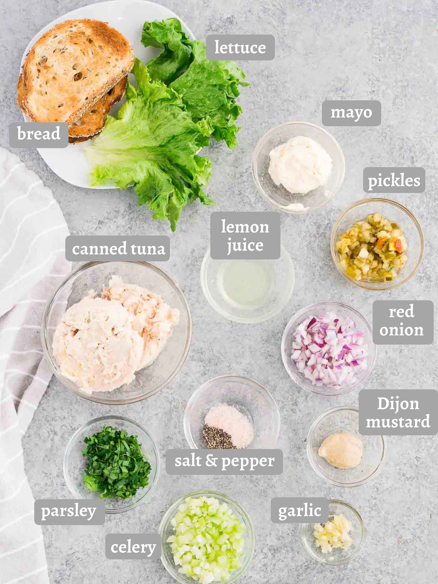 tuna sandwich ingredients