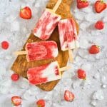 strawberry popsicles - pin
