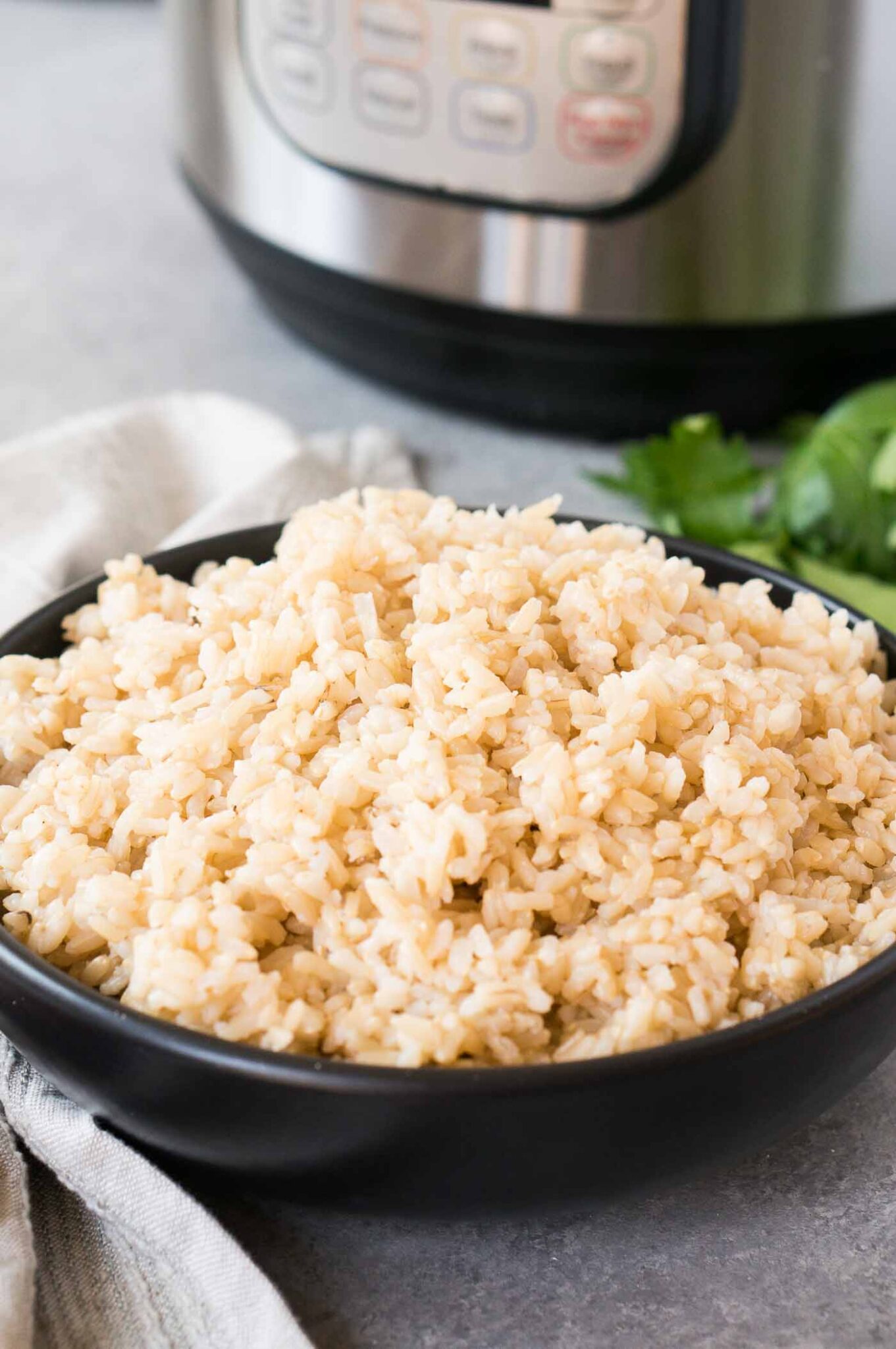 brown rice cooked in instant pot