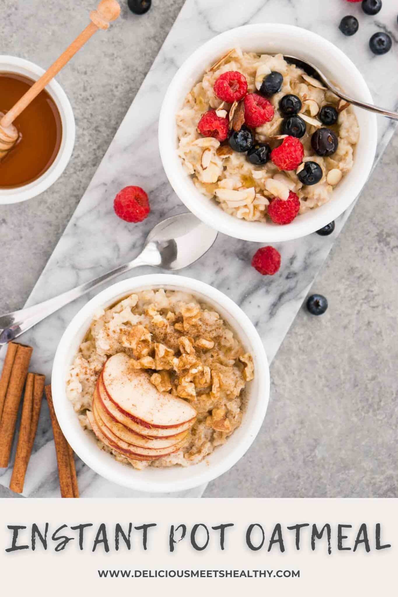 Instant Pot Oatmeal (w/ rolled oats) Delicious Meets Healthy