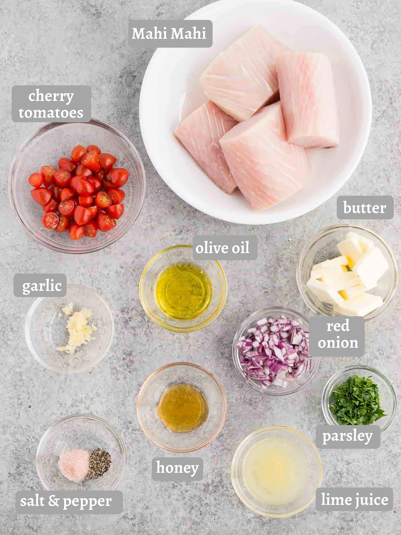 ingredients for mahi mahi