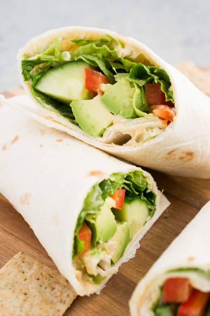 Vegan Wrap (Easy Work Lunch) Delicious Meets Healthy