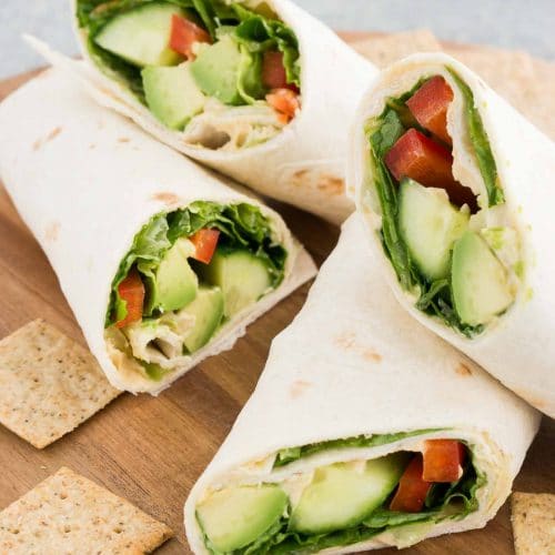 Vegan Wrap (Easy Work Lunch) Delicious Meets Healthy