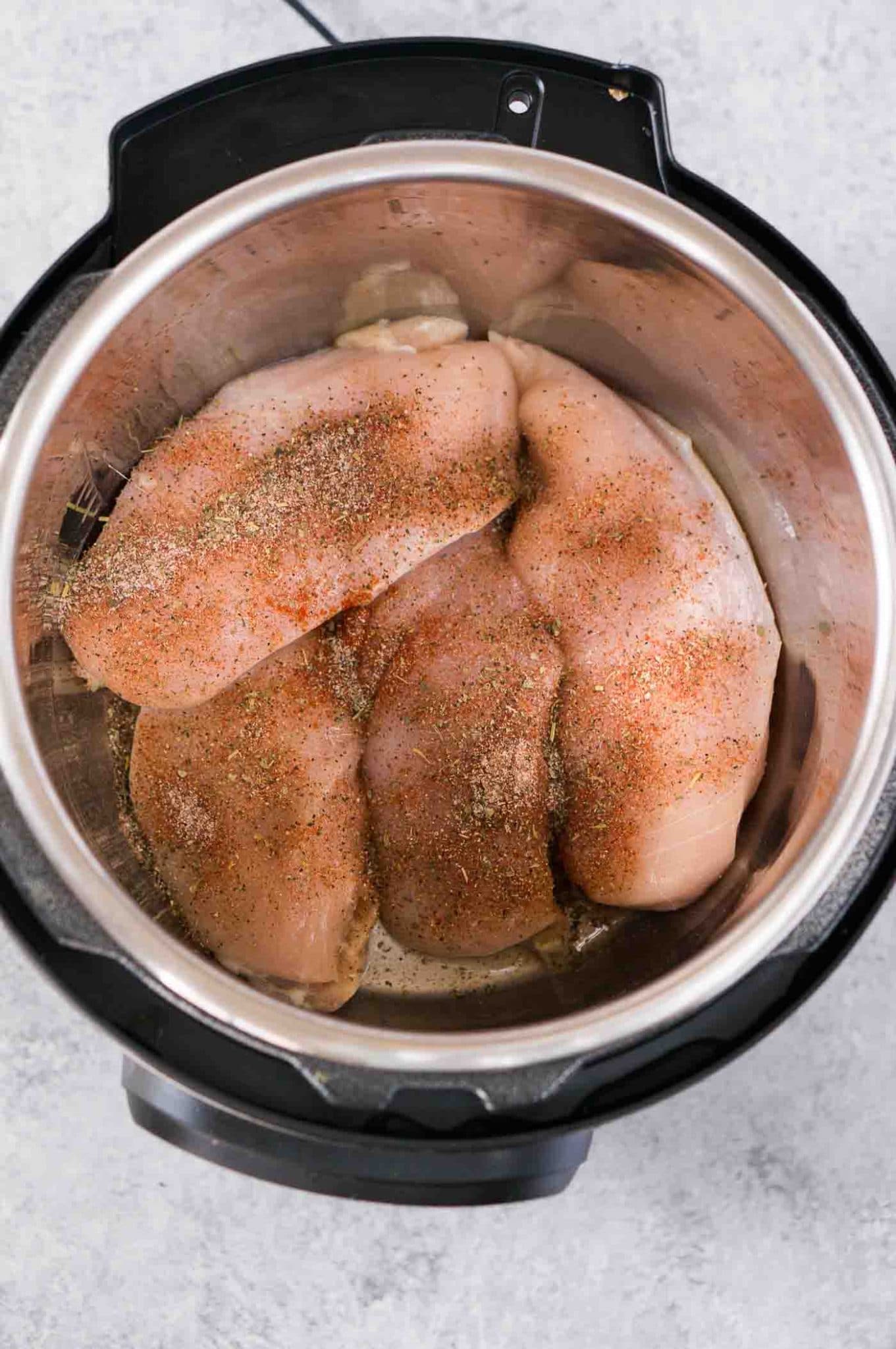 seasoned chicken breasts in the instant pot