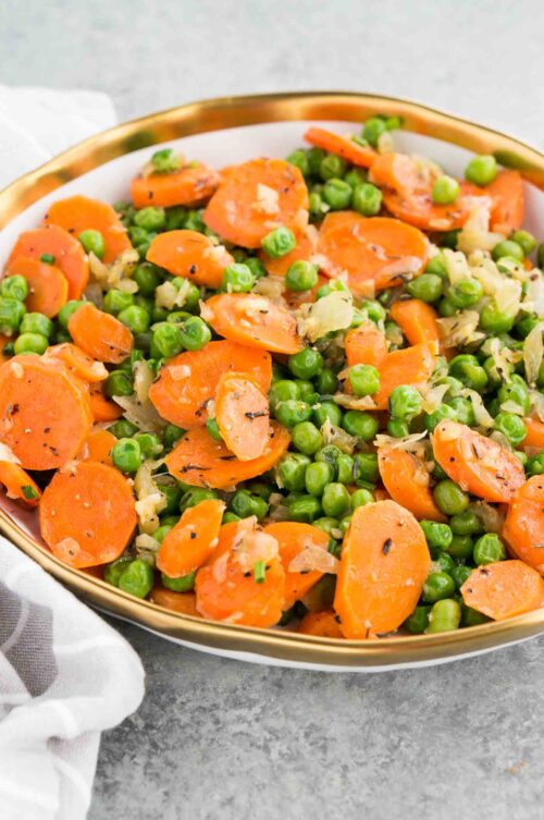 Carrots and Peas (Quick & Easy Side Dish) Delicious Meets Healthy