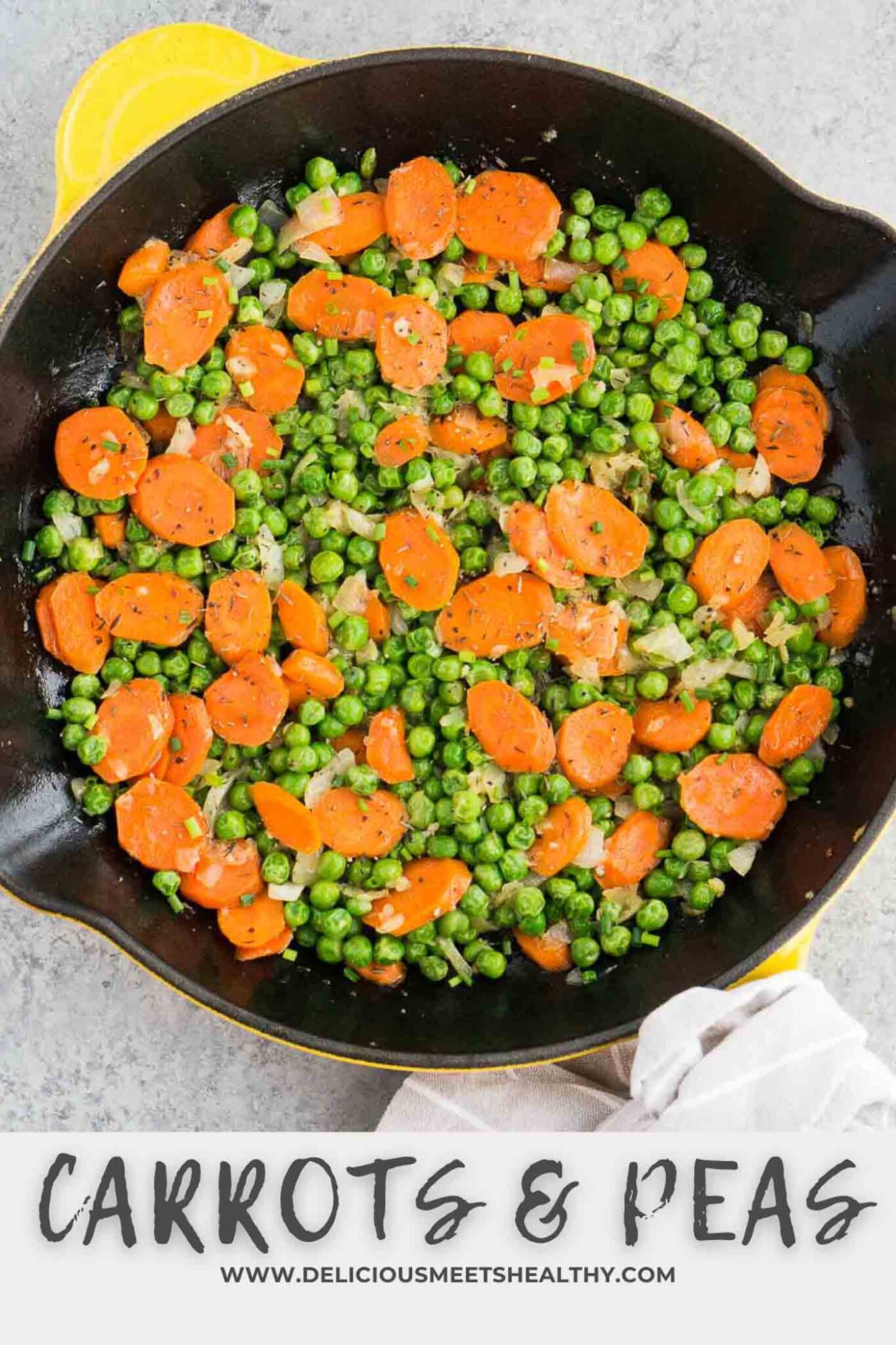 Carrots and Peas (Quick & Easy Side Dish) Delicious Meets Healthy