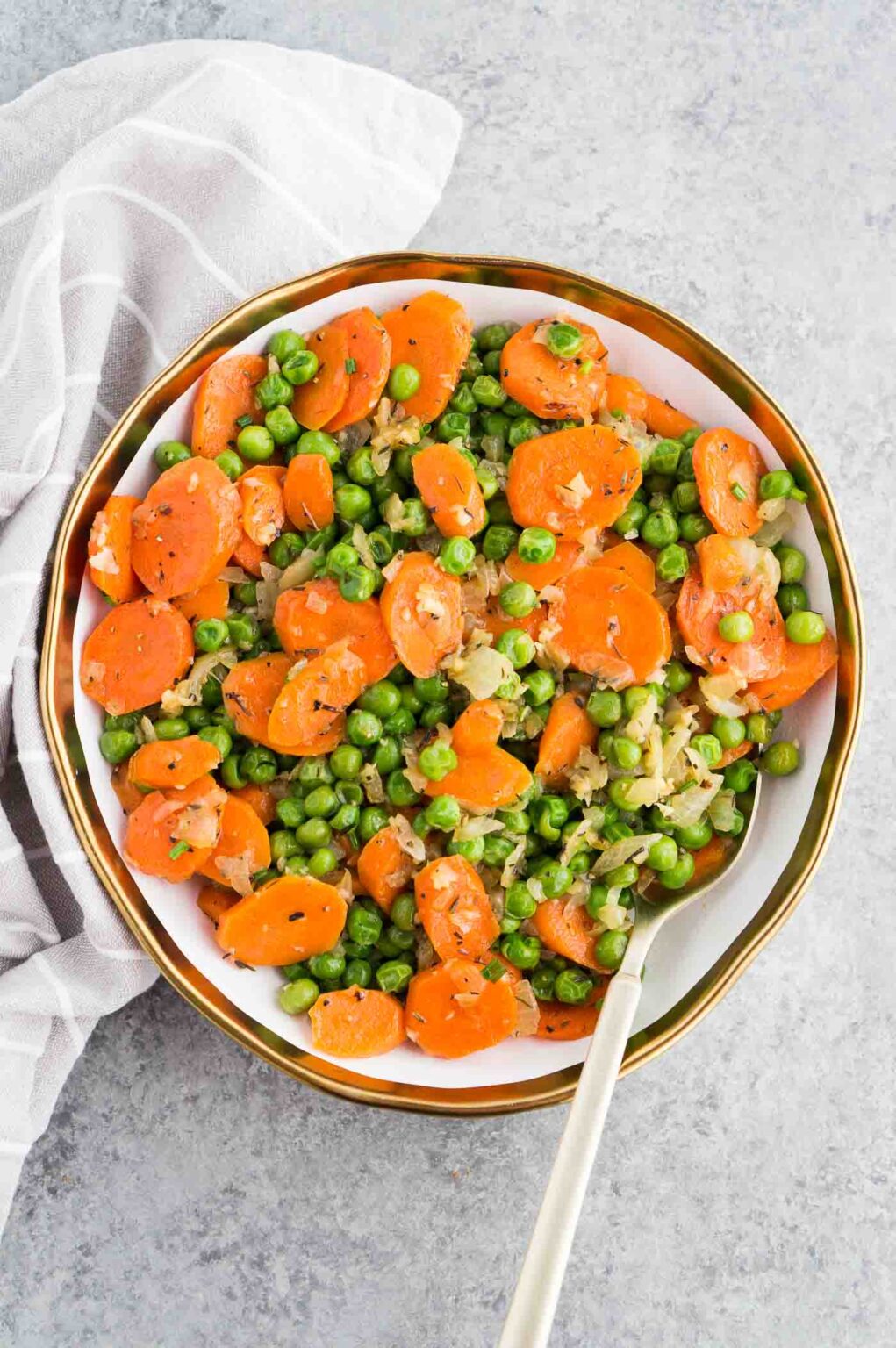 Carrots and Peas (Quick & Easy Side Dish) Delicious Meets Healthy
