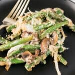 casserole with green beans on a plate