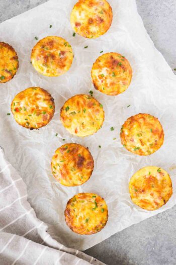 Ham and Cheese Breakfast Muffins - Delicious Meets Healthy