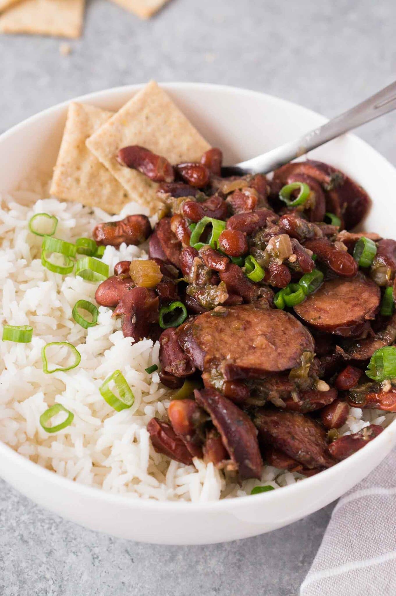pressure cooker red beans and rice with sausage