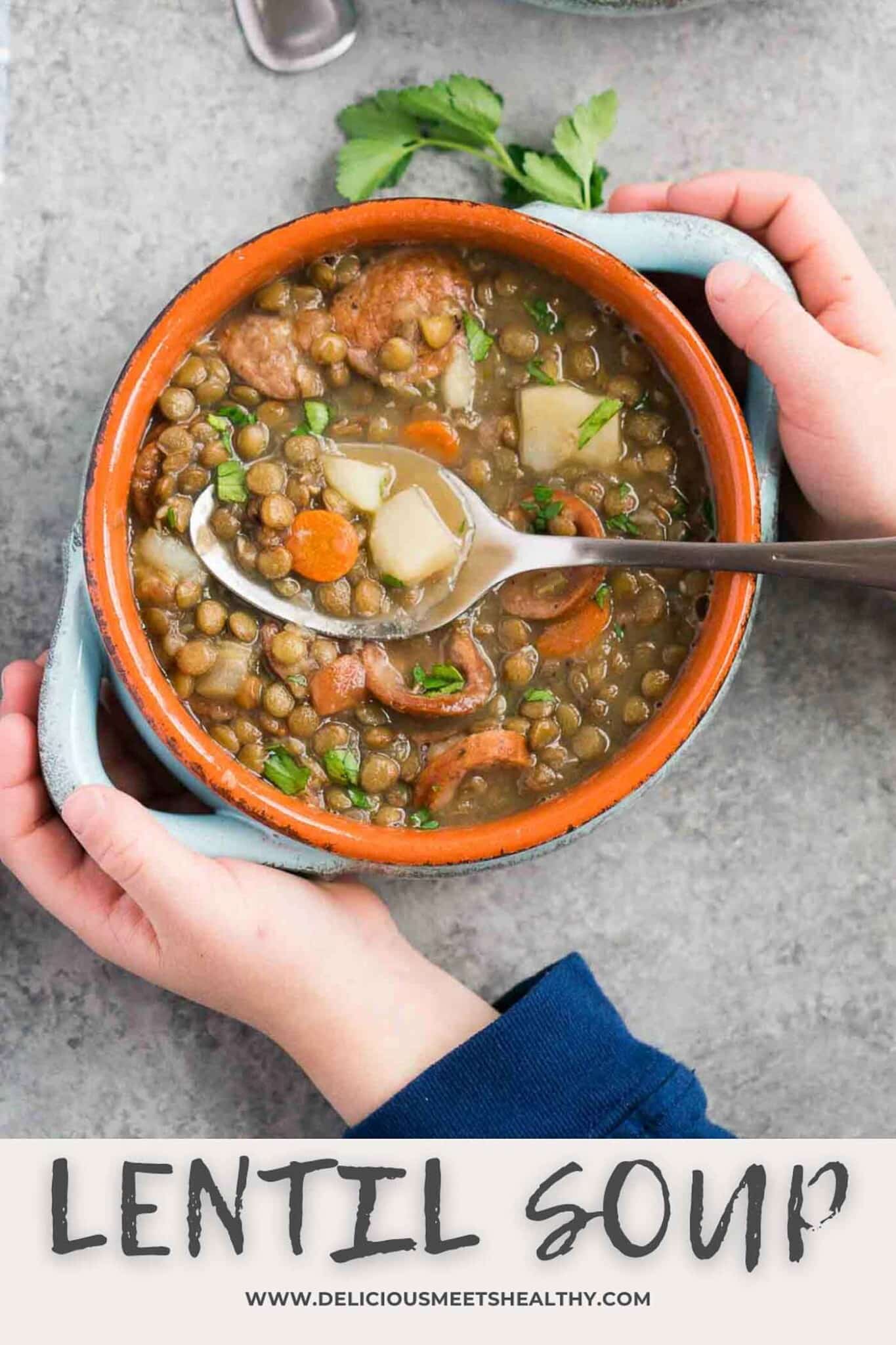Lentil Soup with Sausage Delicious Meets Healthy