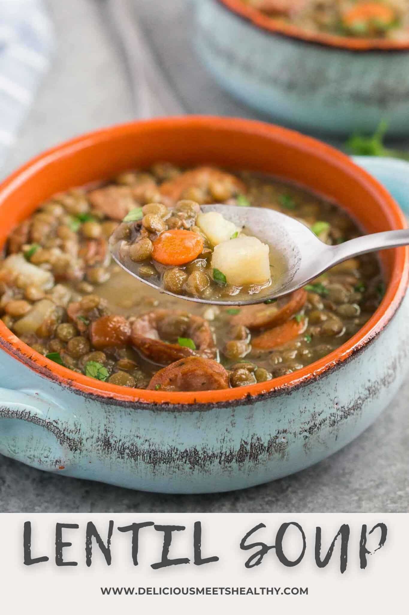 Lentil Soup with Sausage Delicious Meets Healthy