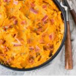 mashed sweet potatoes with bacon - pin