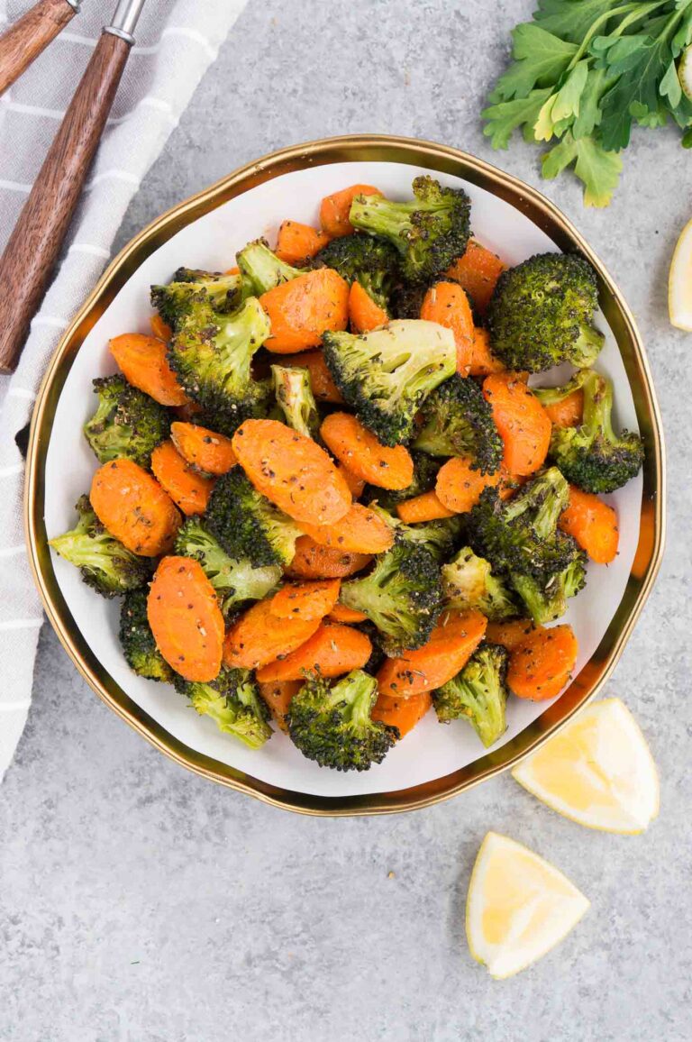 Roasted Broccoli and Carrots (Easy Side Dish) Delicious Meets Healthy