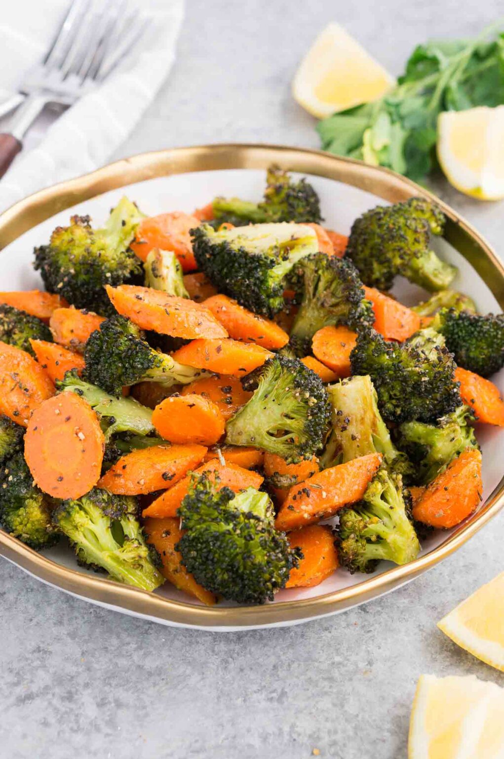 Roasted Broccoli and Carrots (Easy Side Dish) Delicious Meets Healthy