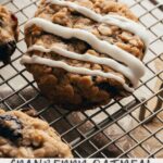 cranberry oatmeal cookies - pin