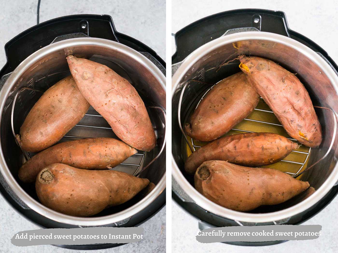 cooking sweet potatoes in the instant pot