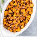roasted butternut squash with bacon - pin
