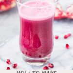 how to make pomegranate juice - pin