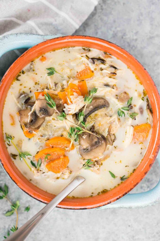 Instant Pot Chicken and Wild Rice Soup Delicious Meets Healthy